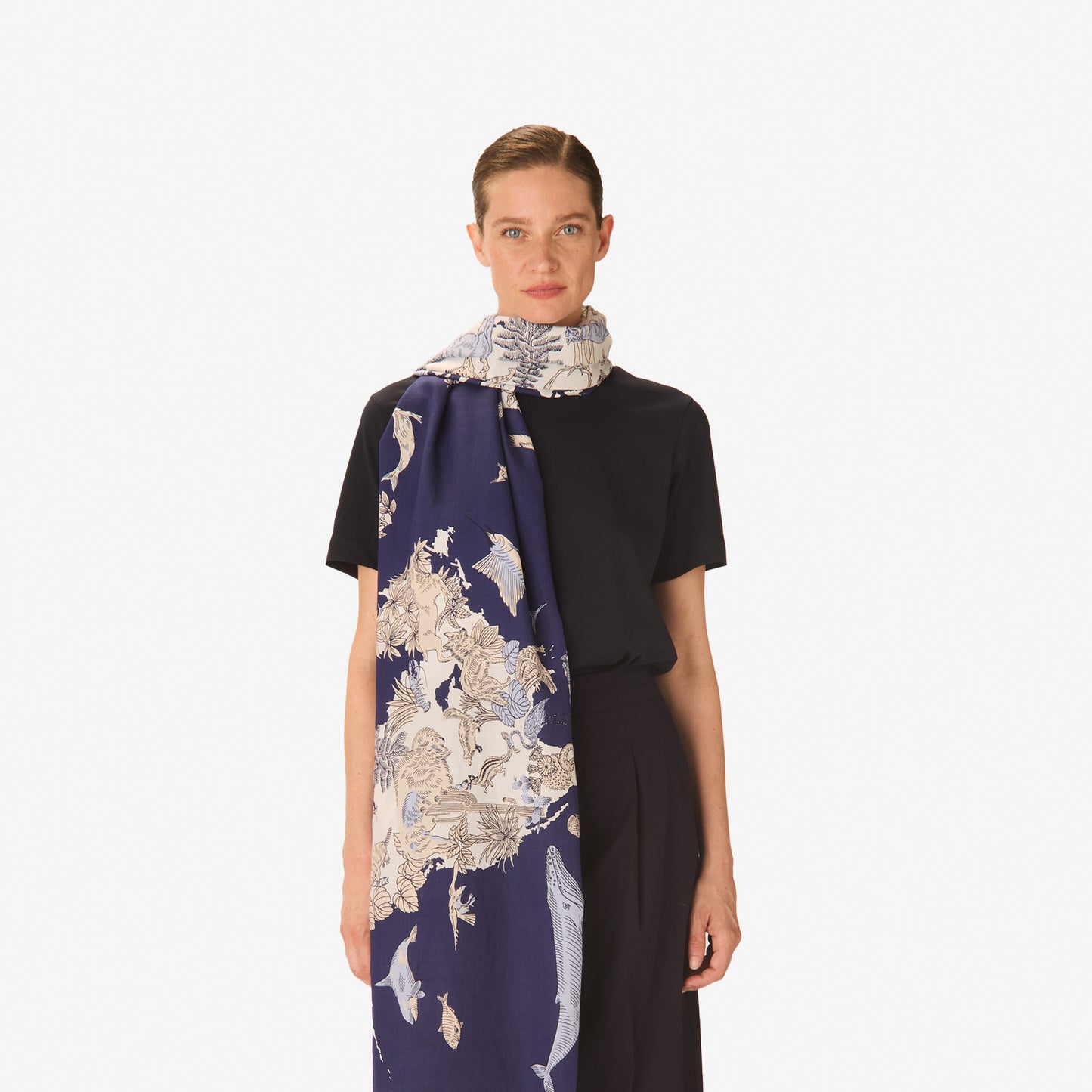 Scarf 100 - Atlas - Navy