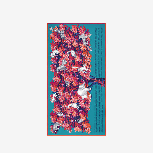 Schal 100 - Bestiaire - Rosa