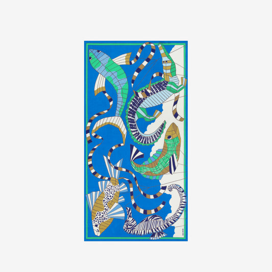 Scarf 100 - Cerfs Volants - Blue