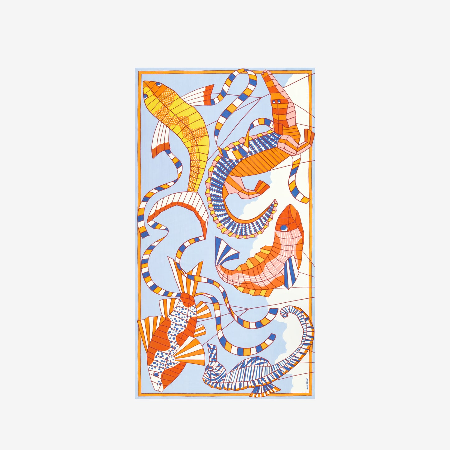 Schal 100 - Cerfs Volants - Orange