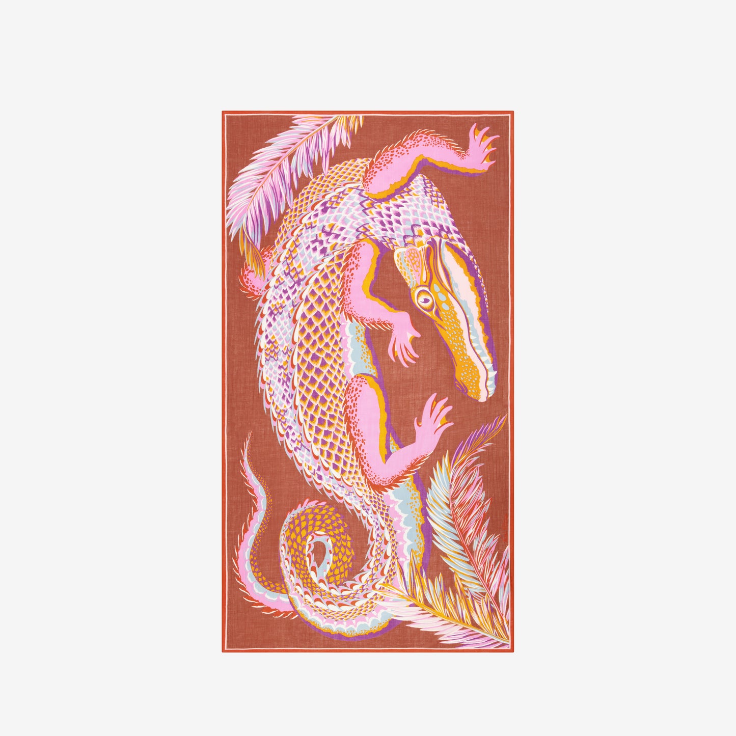 Ciarpe 100 - Croco - Caramello