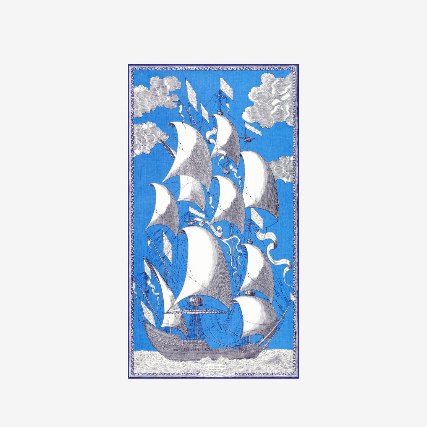 Écharpe 100 - Des Rives et des Reves - Bleu