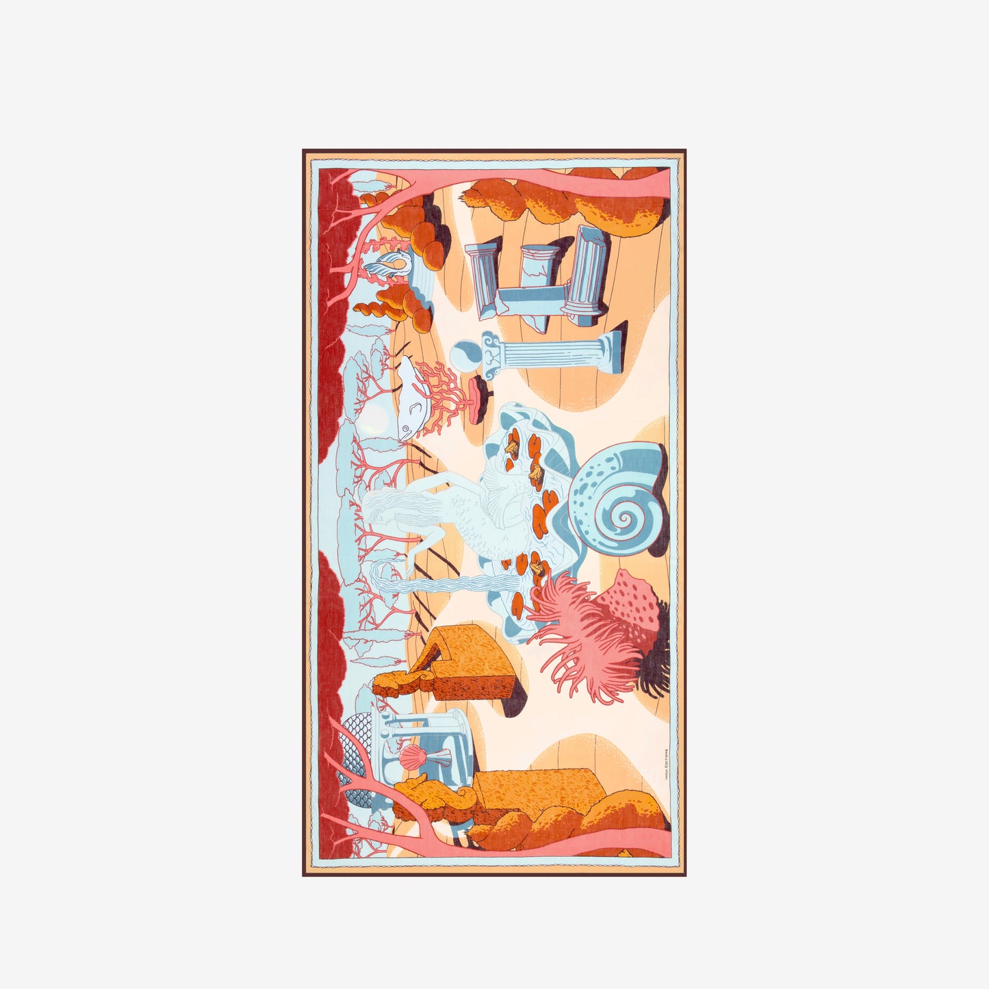Bufanda 100 - Jardin - Coral