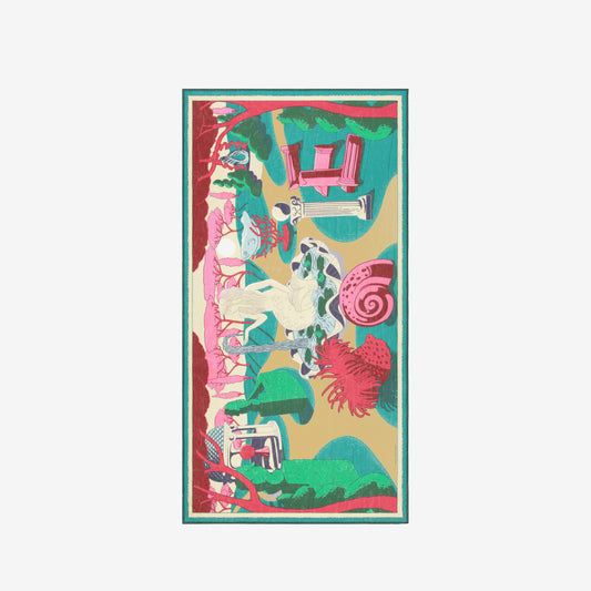 Scarf 100 - Jardin - Fuchsia