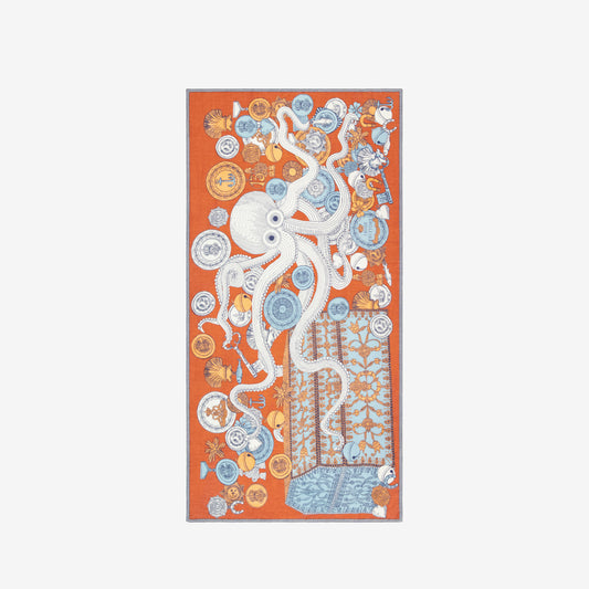 Schal 100 - Octopus - Orange