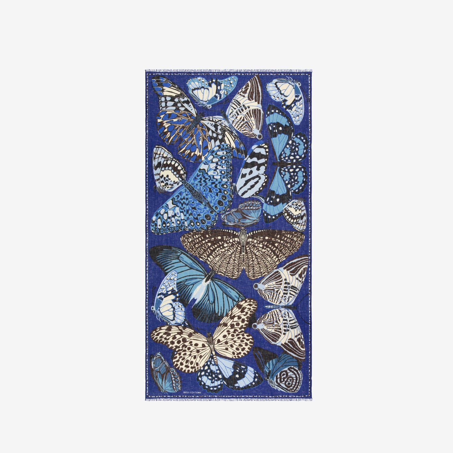 Ciarpe 100 - Papillons - Blu Scuro