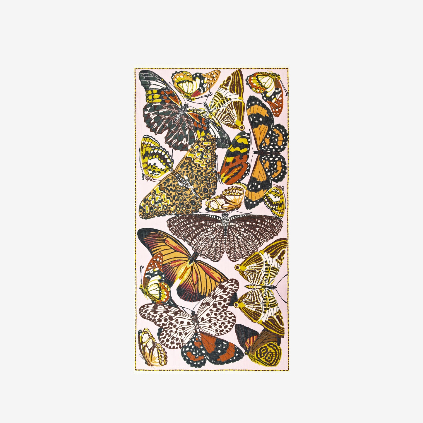 Schal 100 - Papillons - Nude