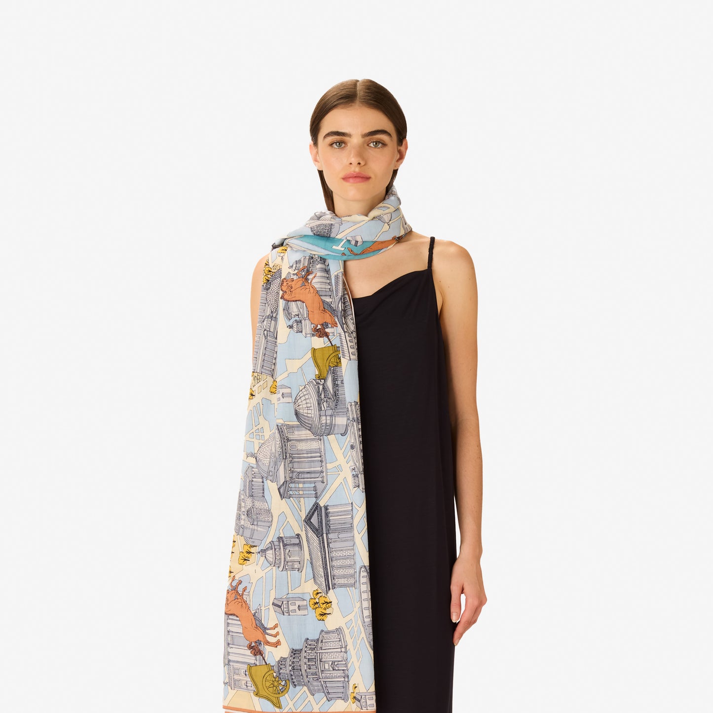Scarf 100 - Rome - Grey