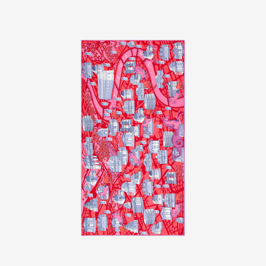 Scarf 100 - Rome - Red