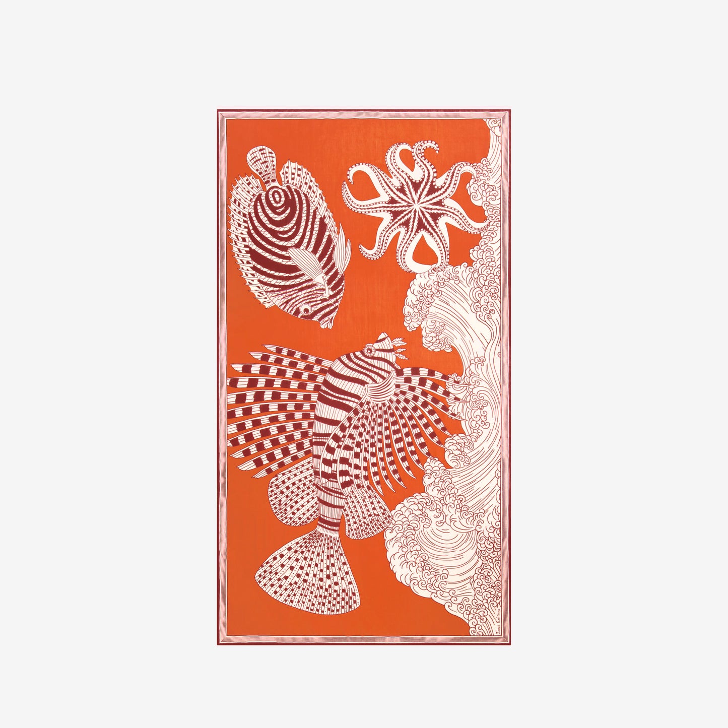 Schal 100 - Vague - Orange