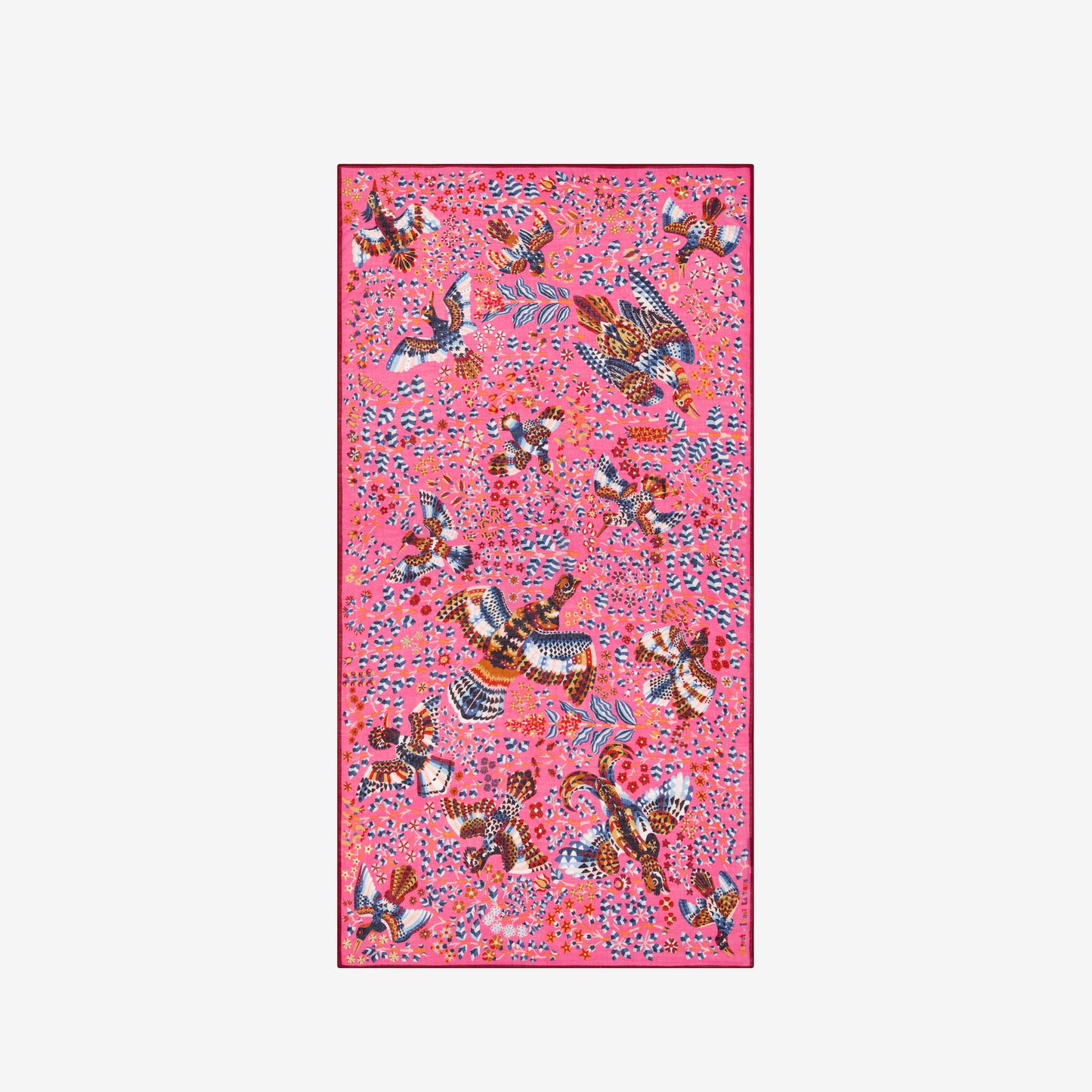 Scarf 100 - Rene Perrot - Fuchsia