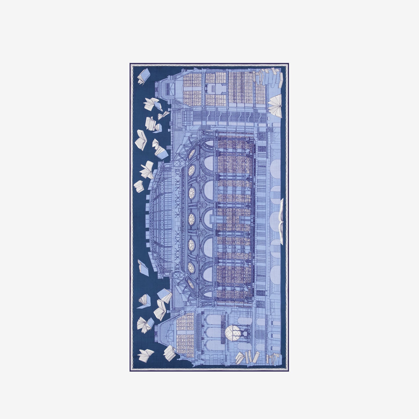 Scarf 100 - Vivienne - Blue