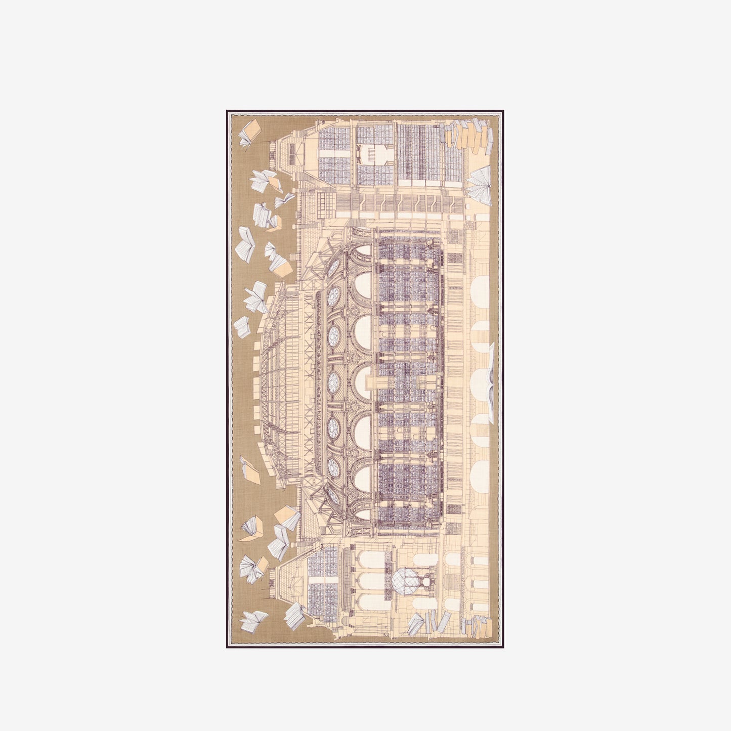 Scarf 100 - Vivienne - Brown