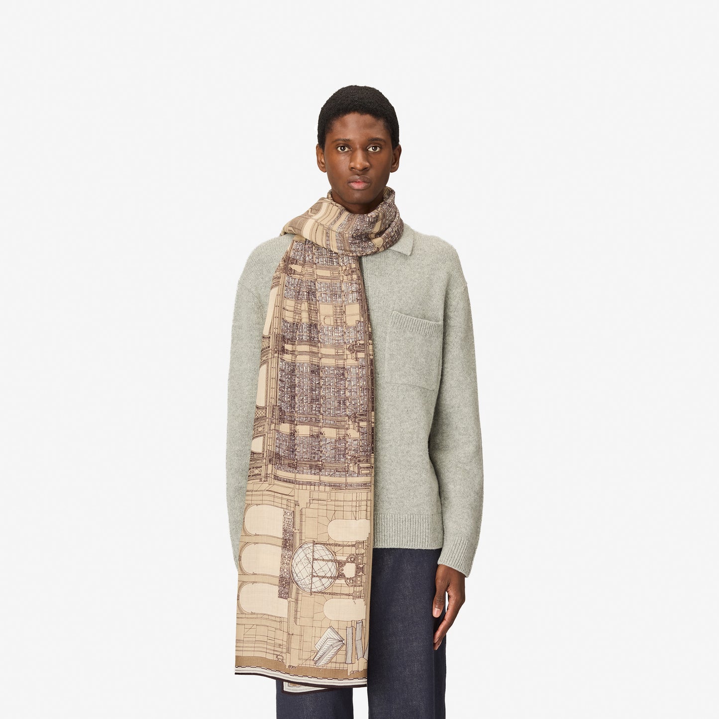 Scarf 100 - Vivienne - Brown