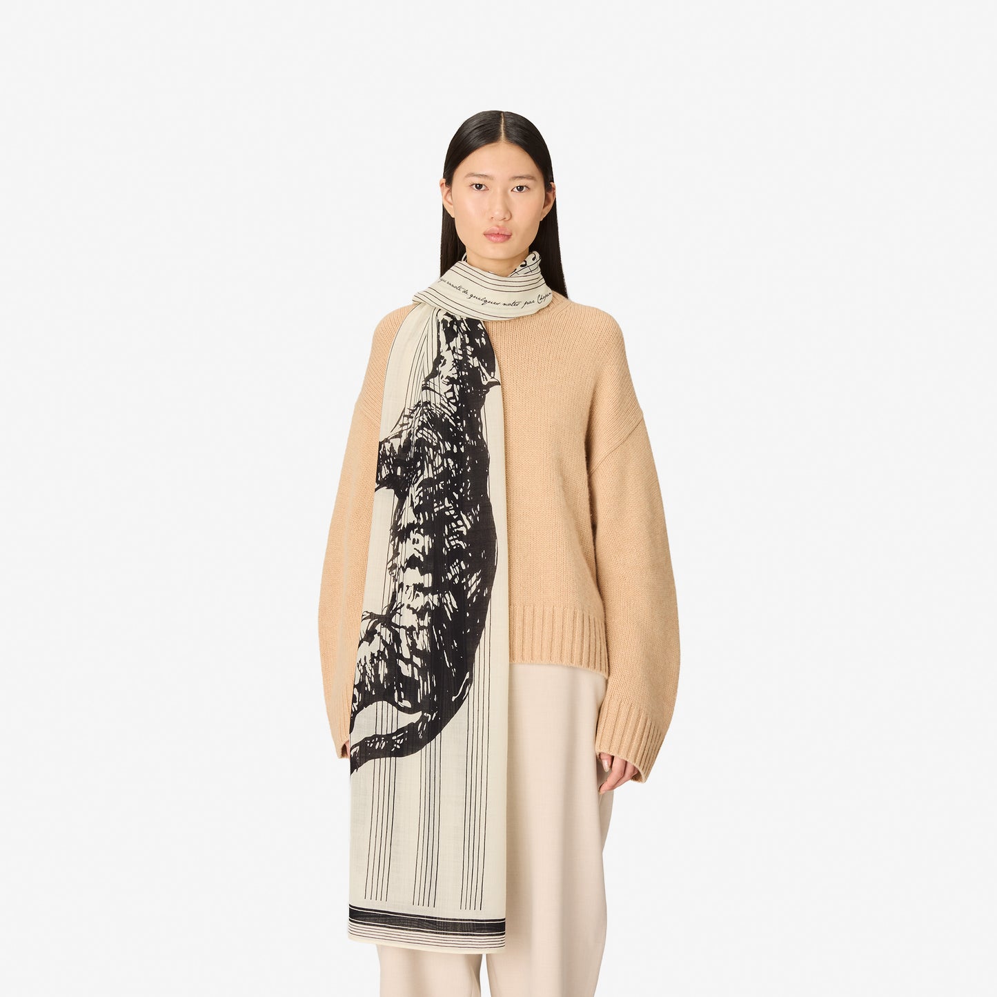 Scarf 55 - Impromptu - White