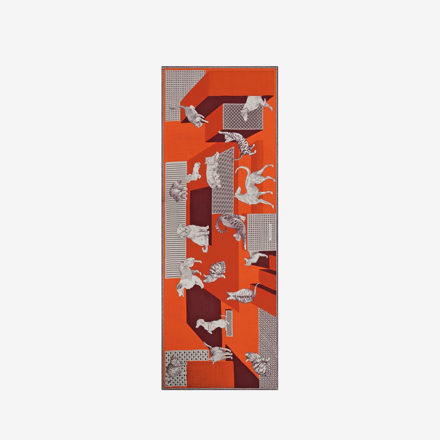 Scarf 70 - Les - Cheris - Red