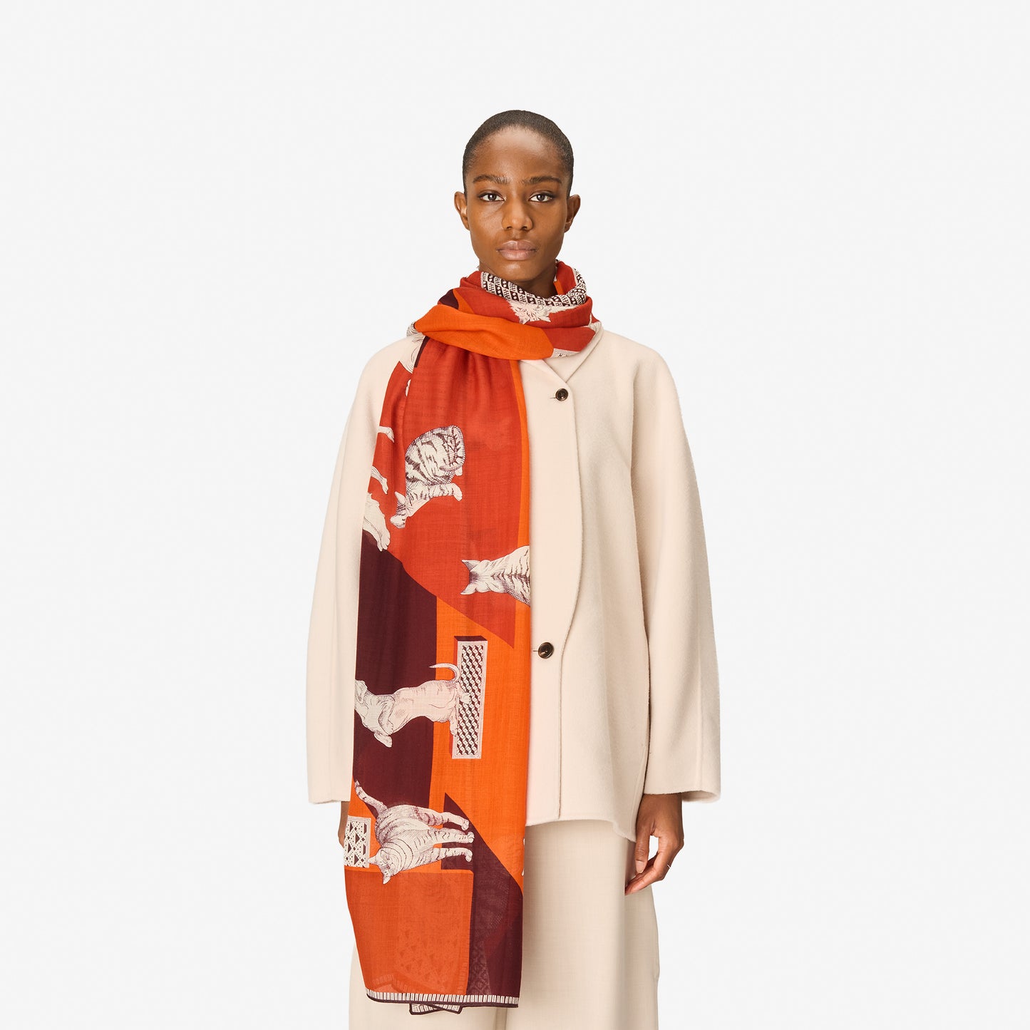 Scarf 70 - Les - Cheris - Red