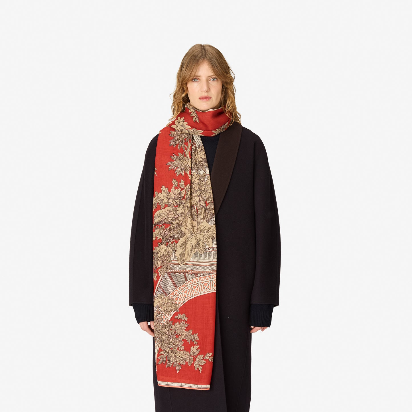 Scarf 80 - 1889 - Terracotta