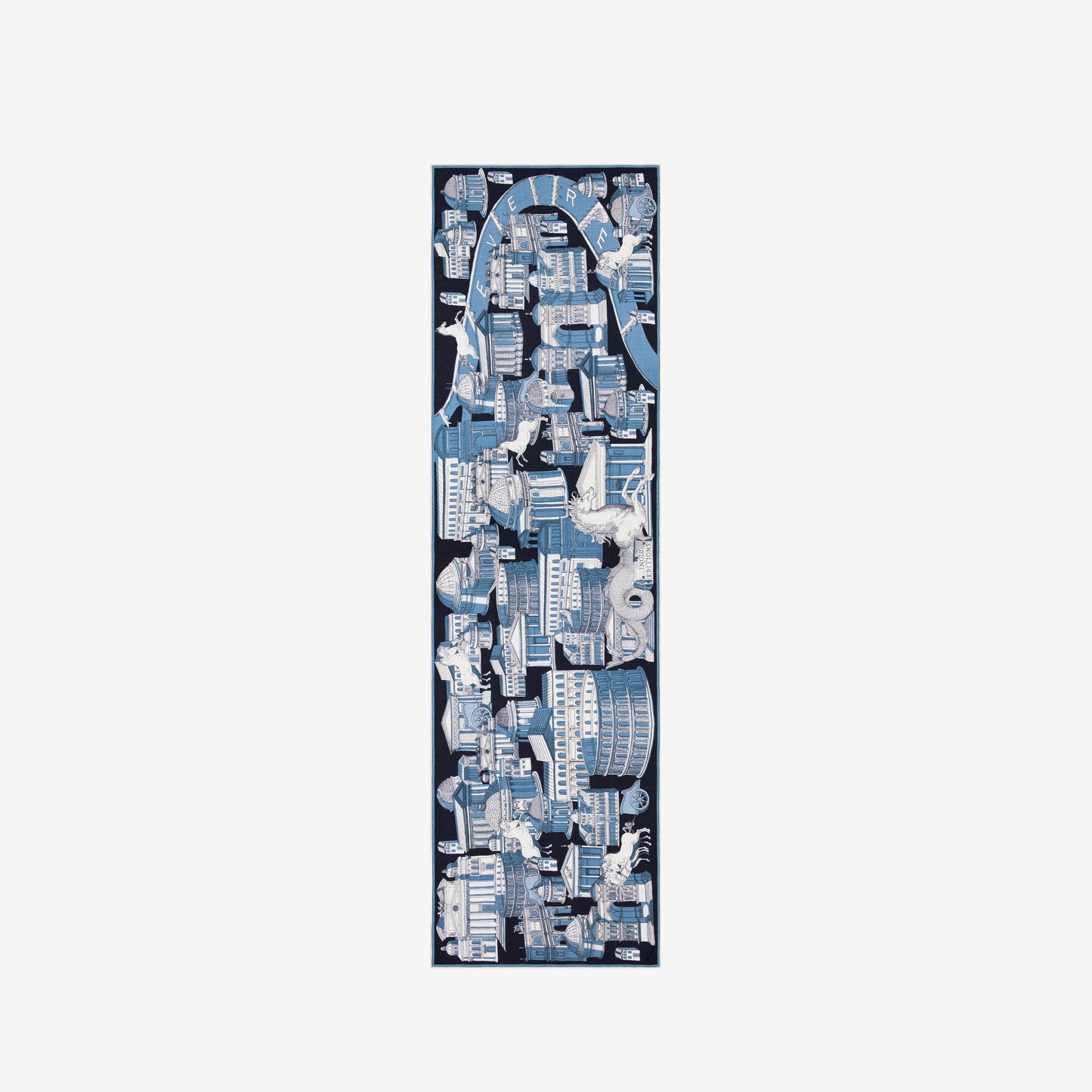 Écharpe 55 - Roma - Bleu Marine