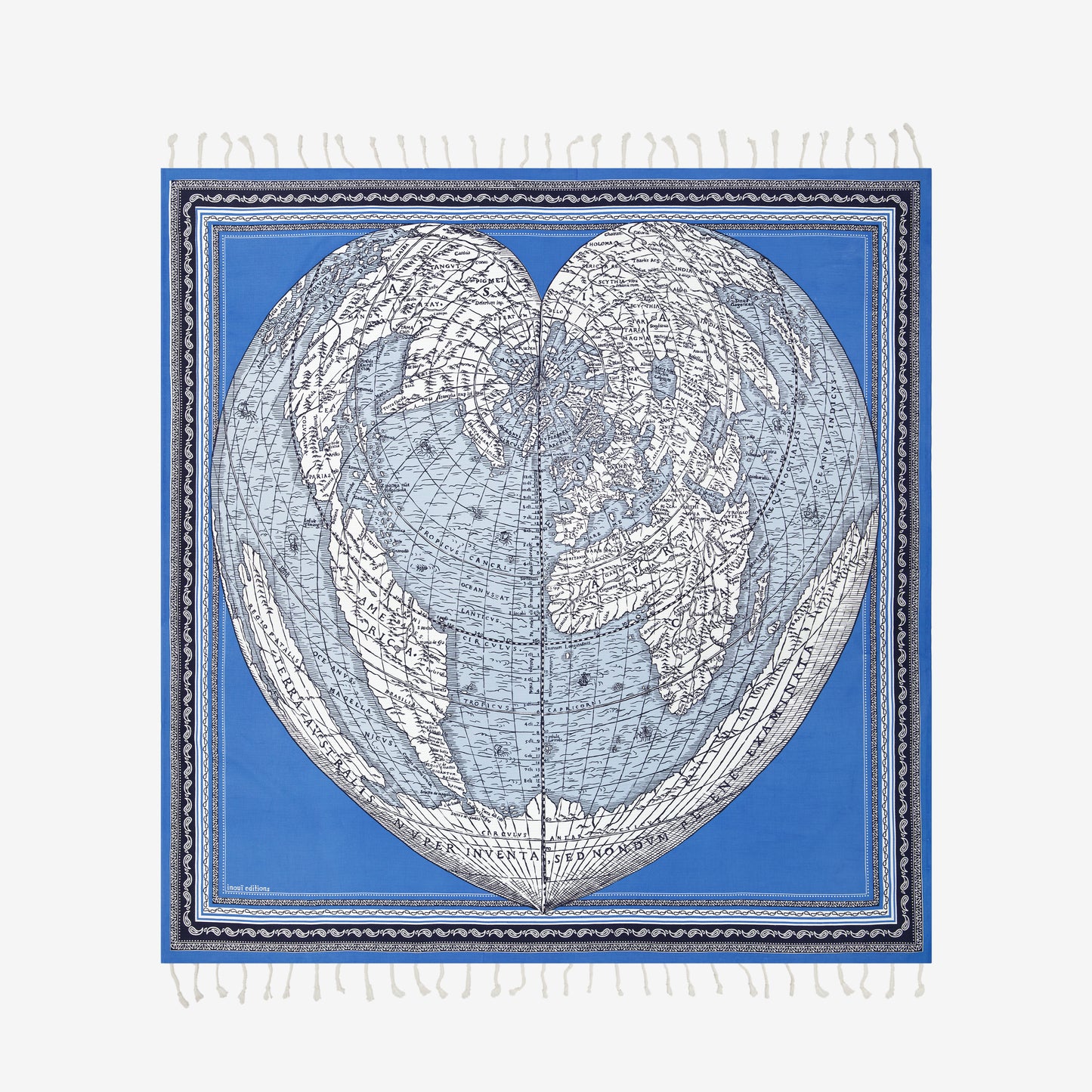 Fouta Handtuch 190 - Mappemonde - Blau