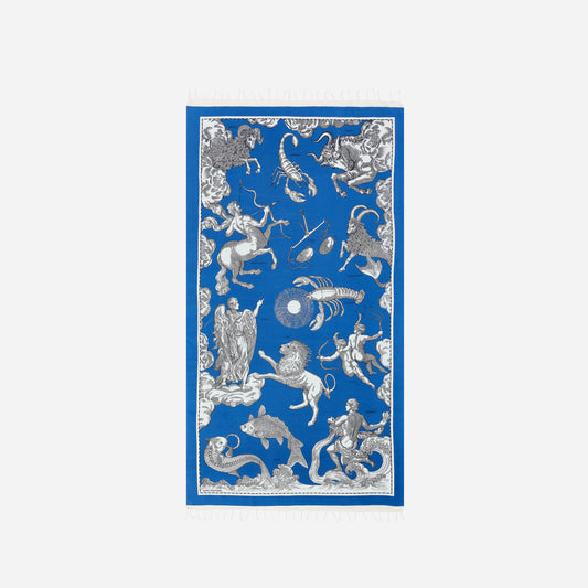 Fouta Towel 100 - Astrologie - Blue