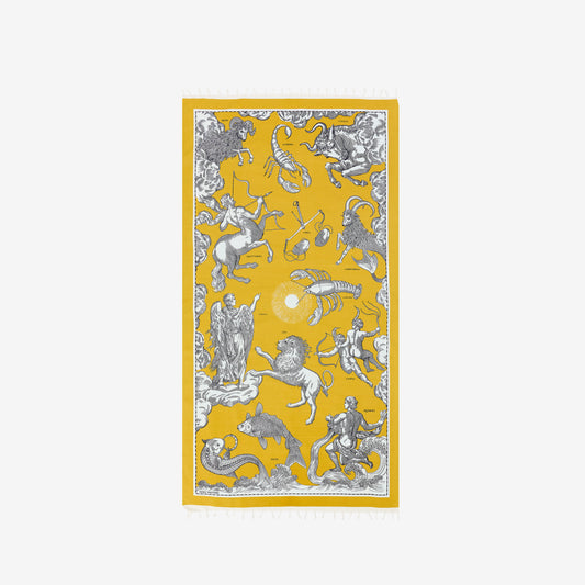 Fouta Towel 100 - Astrologie - Yellow