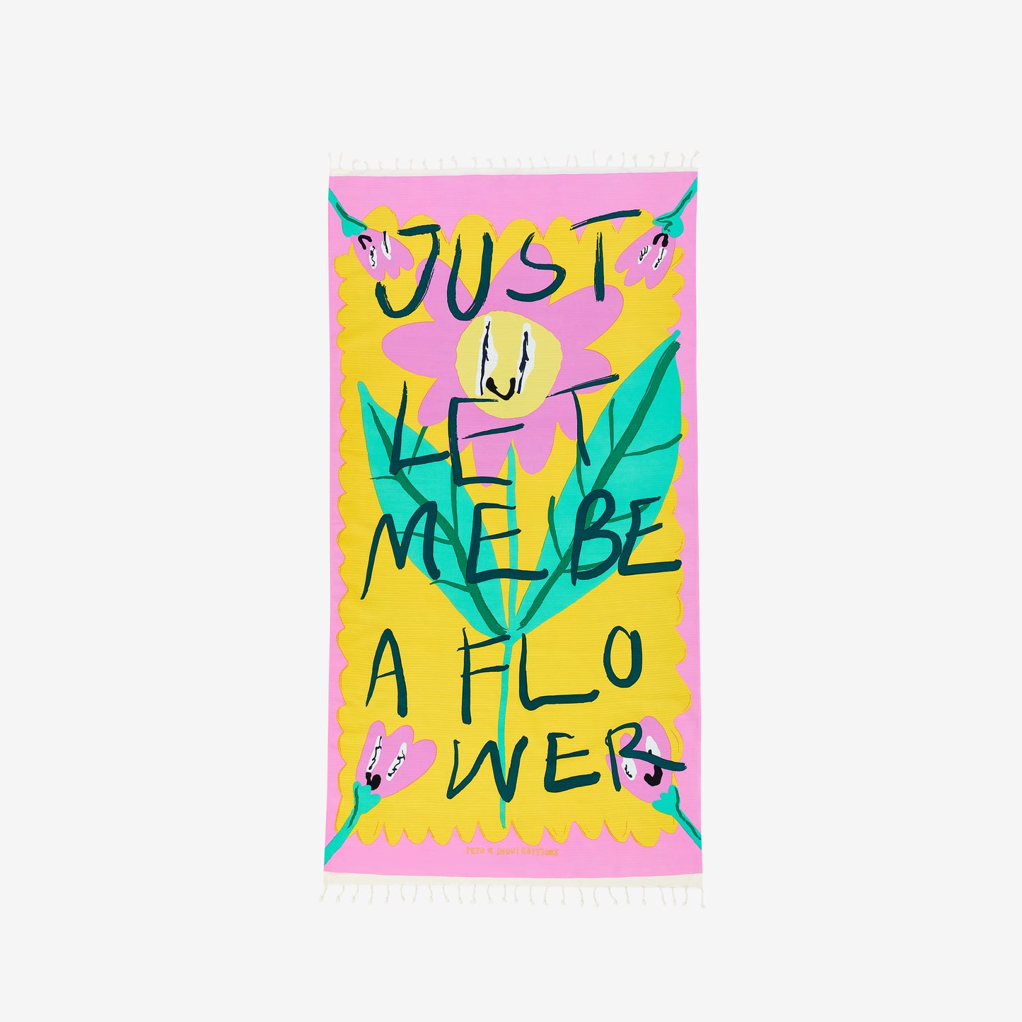 Fouta Handtuch 100 - Flower - Gelb