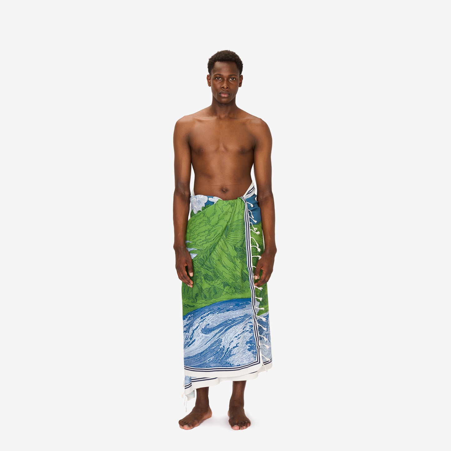 Fouta Handtuch 100 - Balthazar - Blau