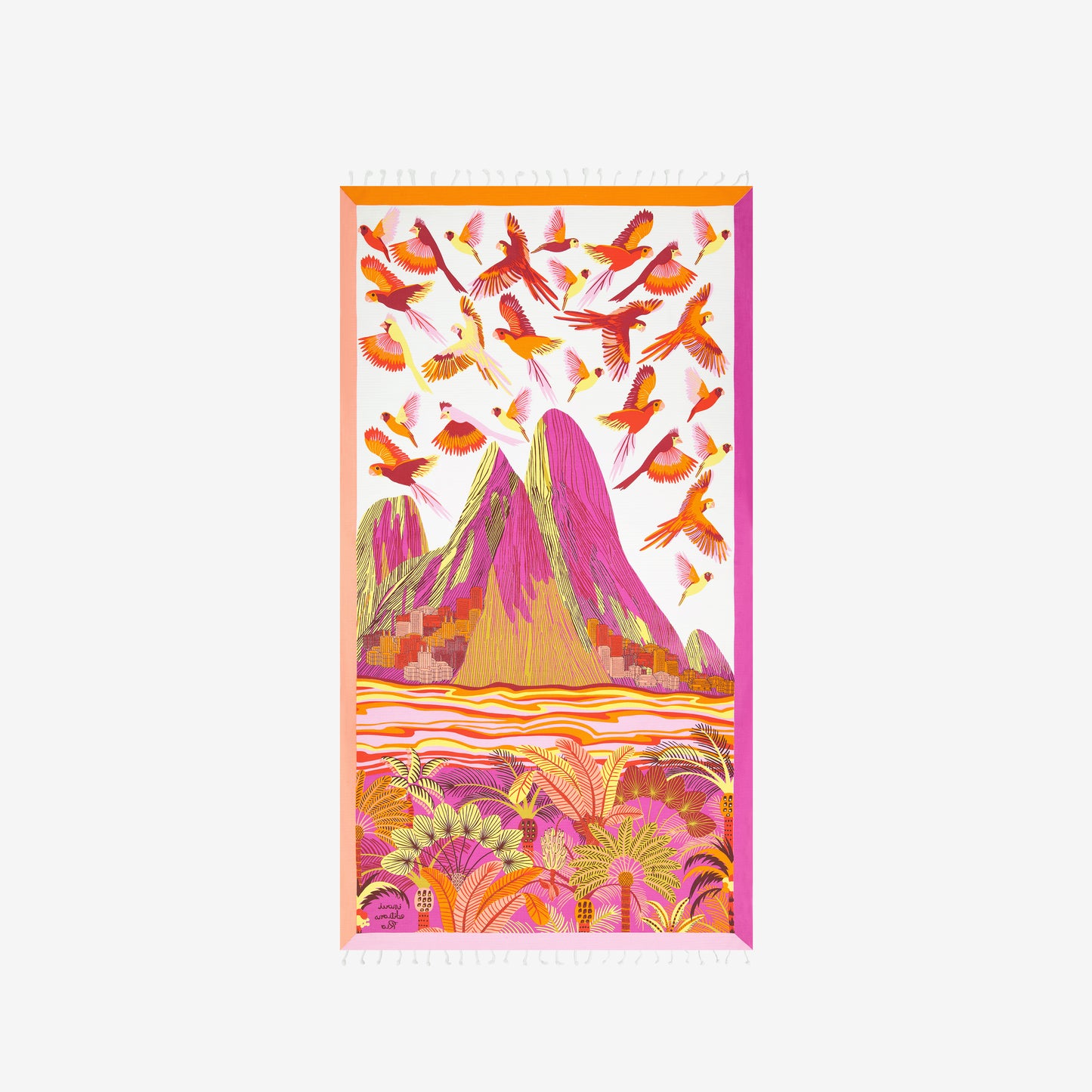 Fouta Towel 100 - Rio - Pink