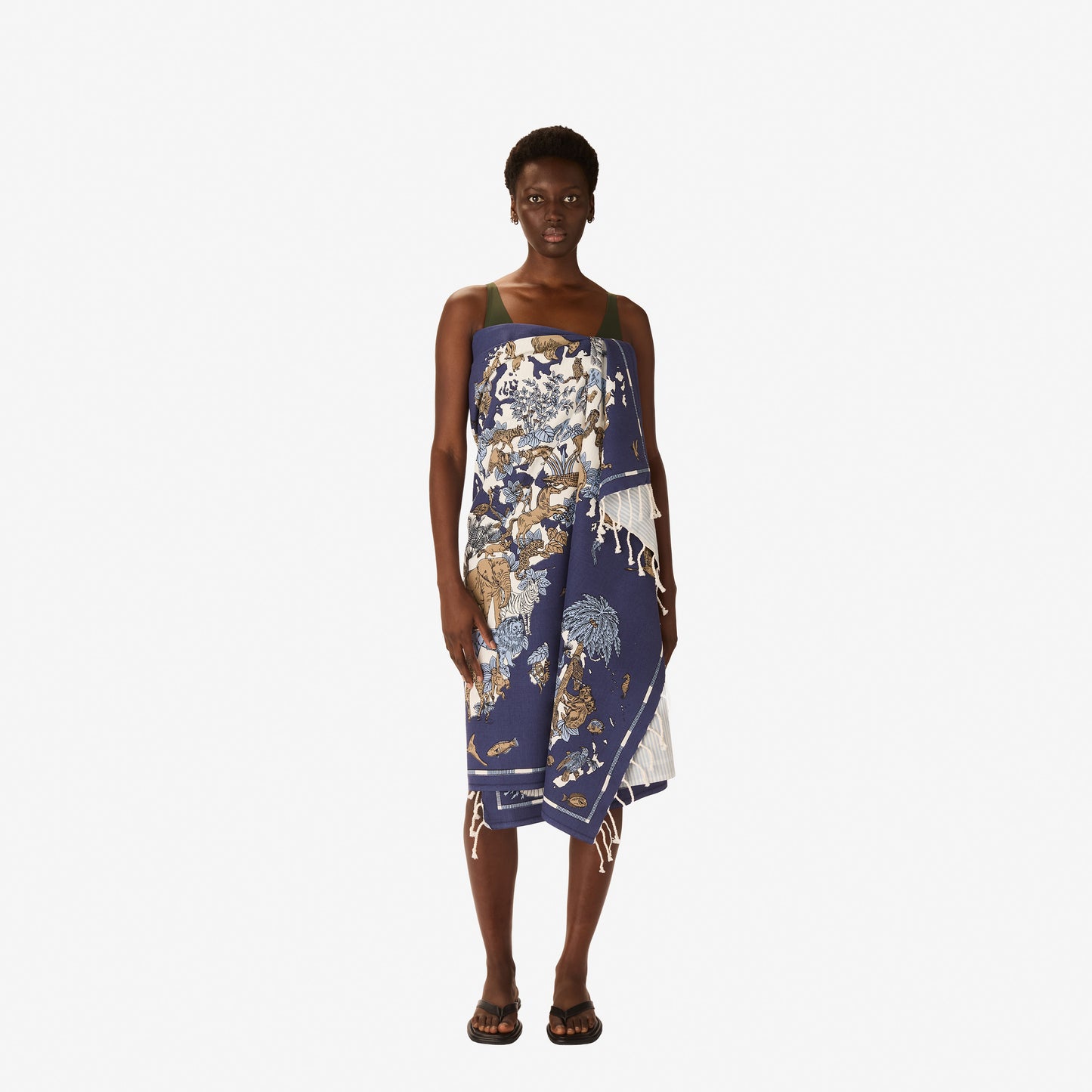 Fouta Handtuch  100 - Atlas - Marineblau
