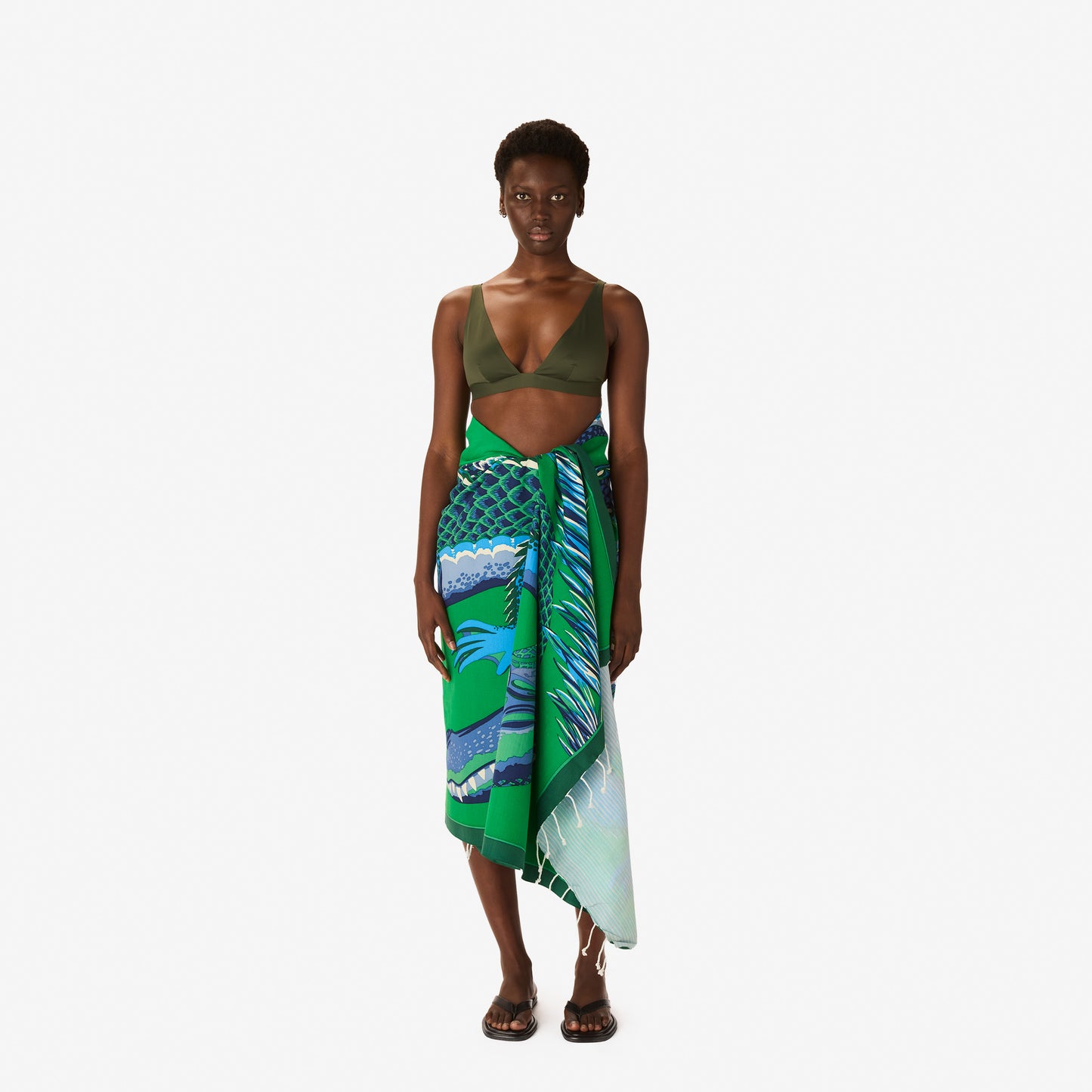 Fouta Towel 100 - Croco - Green