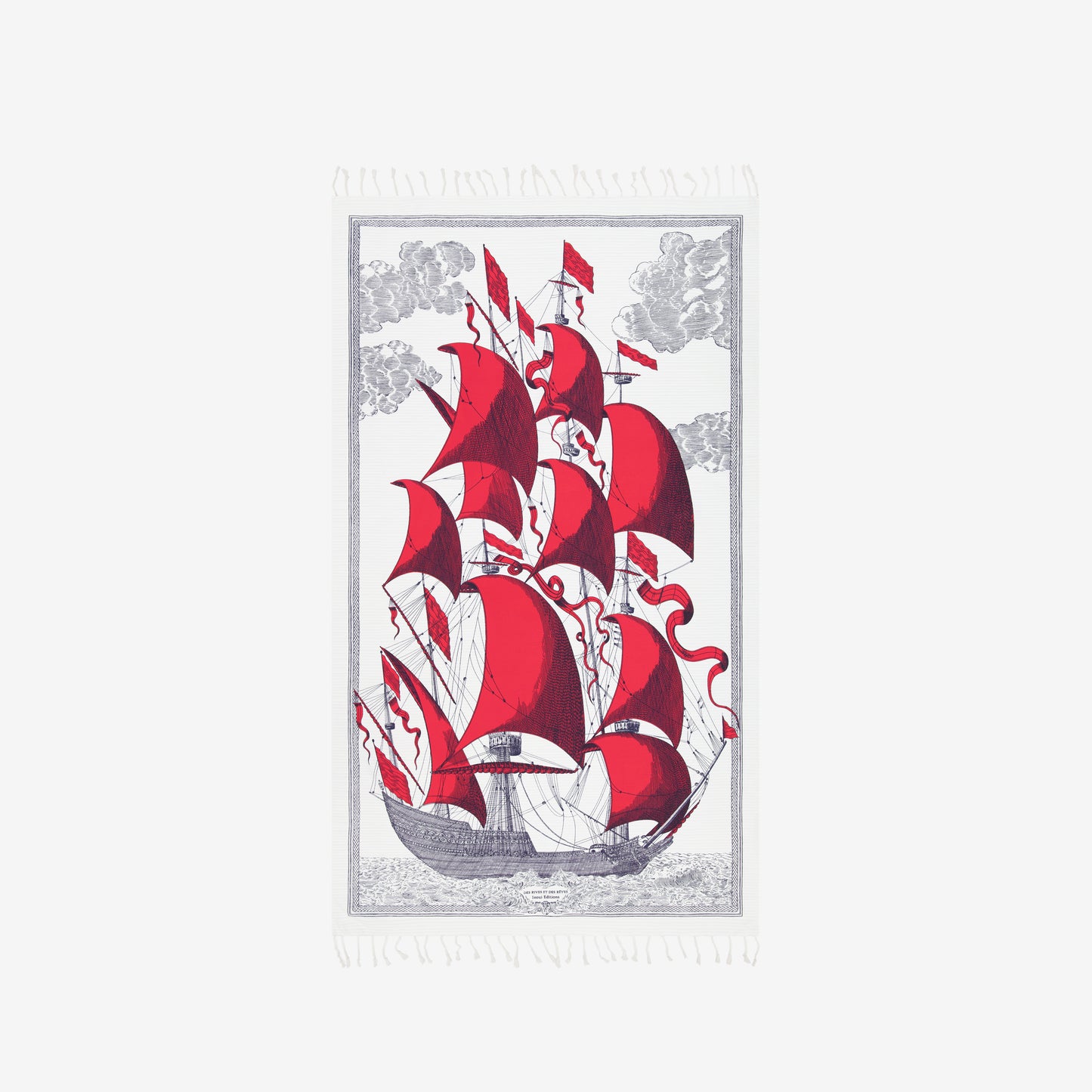Fouta Towel 100 - Des Rives et des Reves - Red