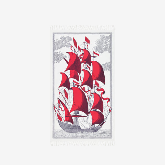 Fouta Towel 100 - Des Rives et des Reves - Red