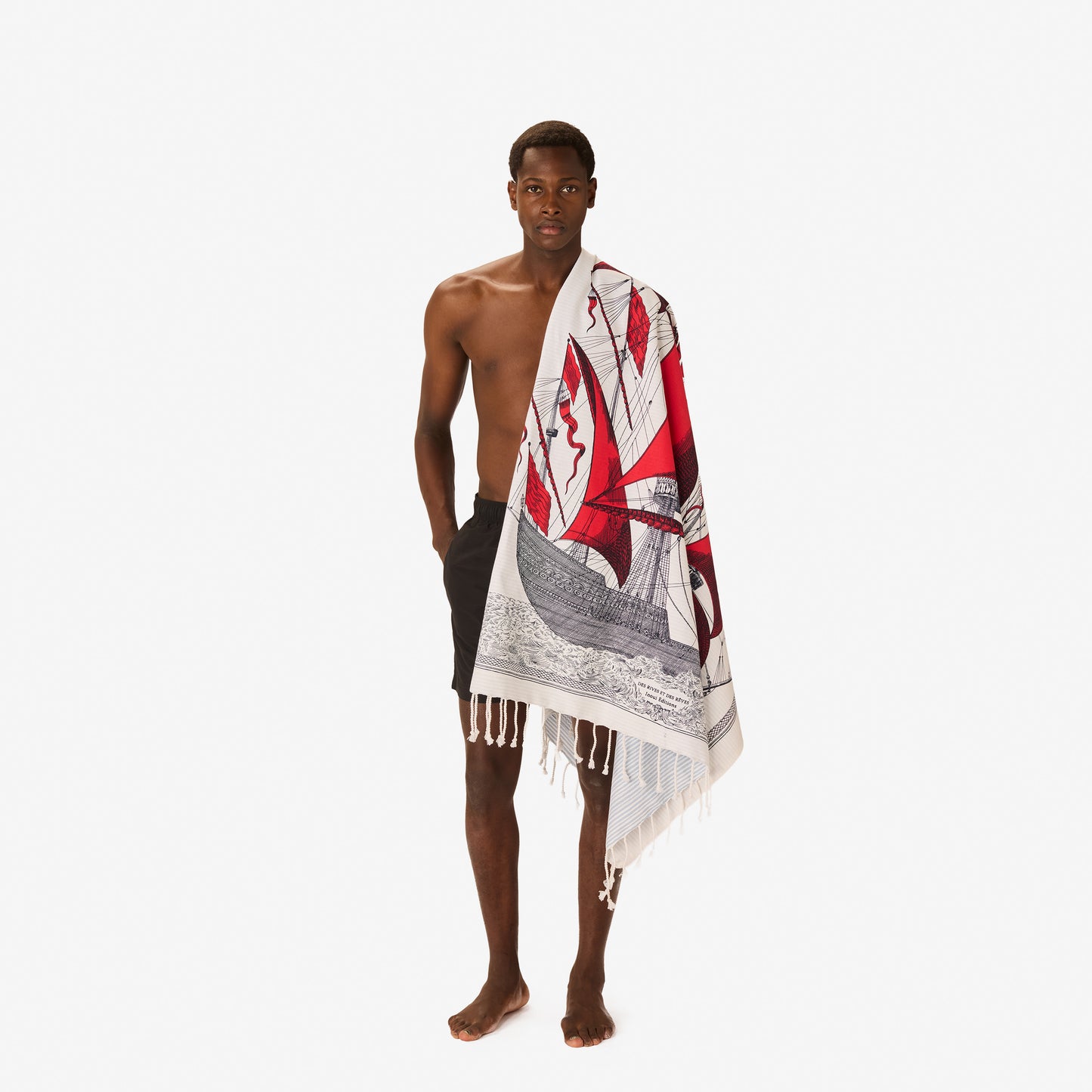 Fouta Towel 100 - Des Rives et des Reves - Red