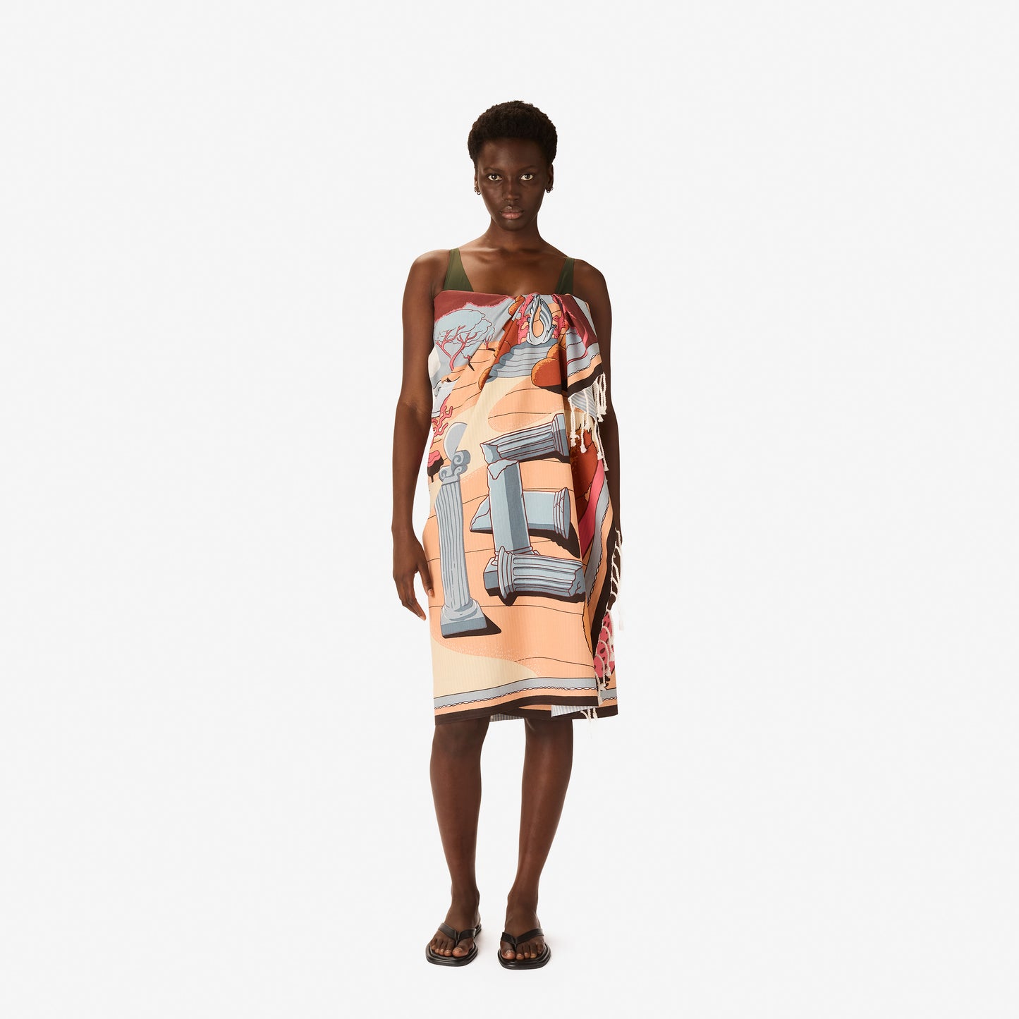 Fouta Towel 100 - Jardin - Coral