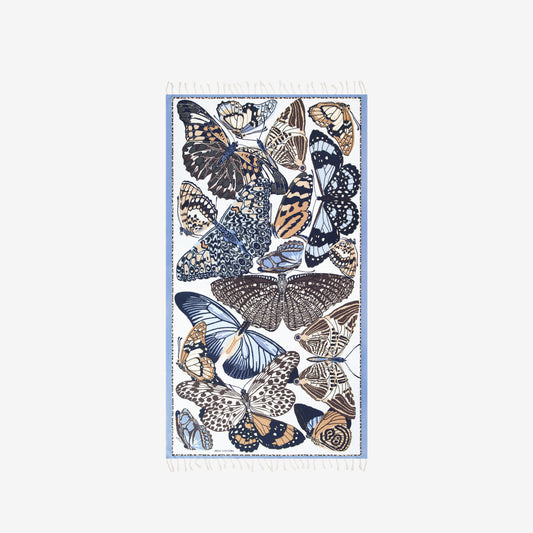 Fouta Towel 100 - Papillons - Beige