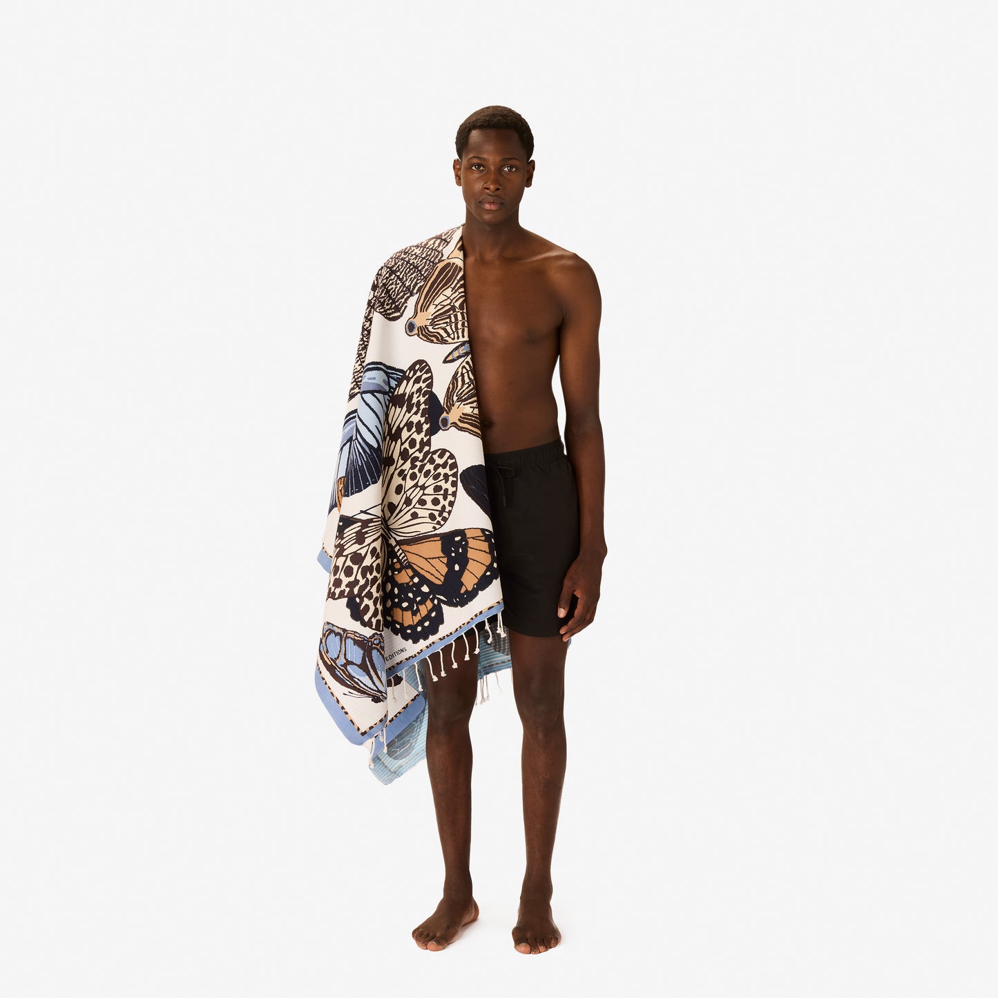 Fouta Towel 100 - Papillons - Beige