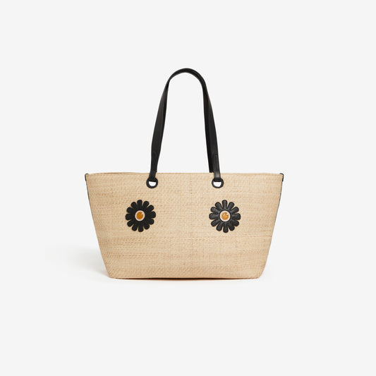 Carrier Bag S - Daisy Eyes - Natural