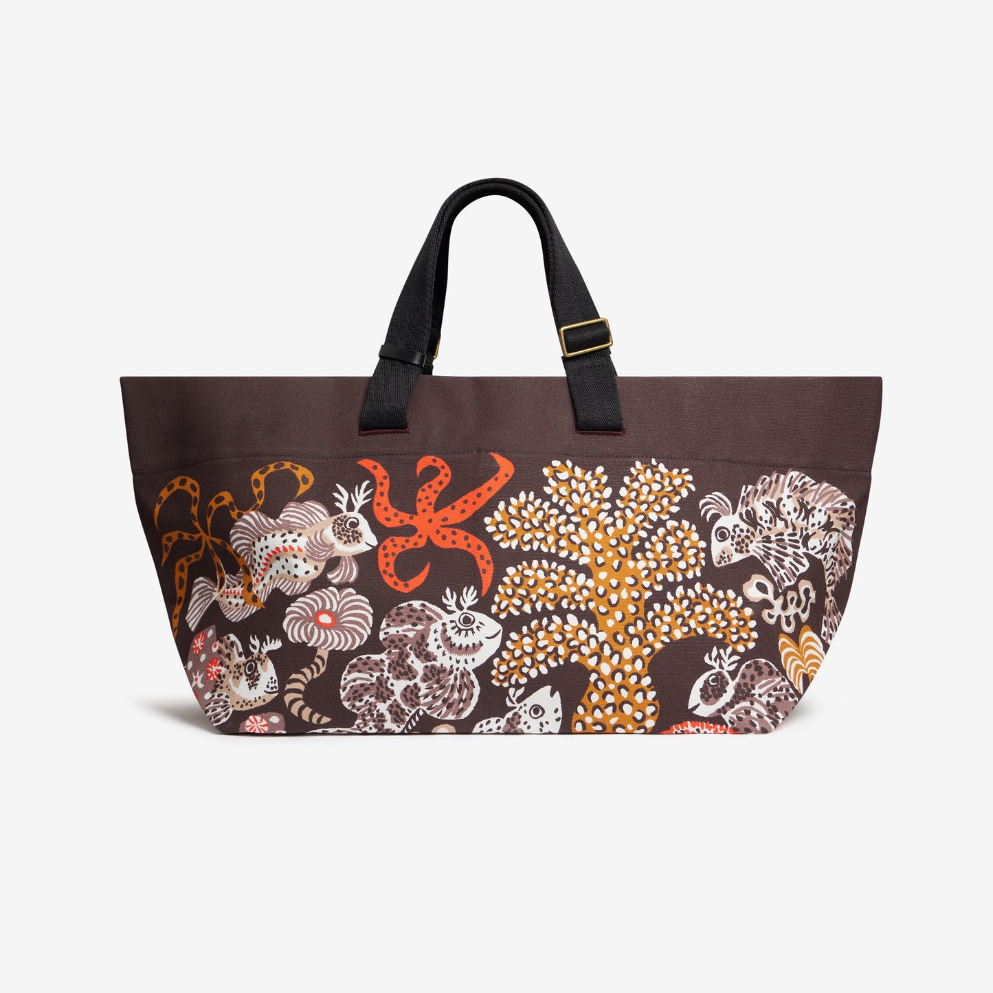 Sac Cabas - Jardin de sirènes / Dom Robert - Marron