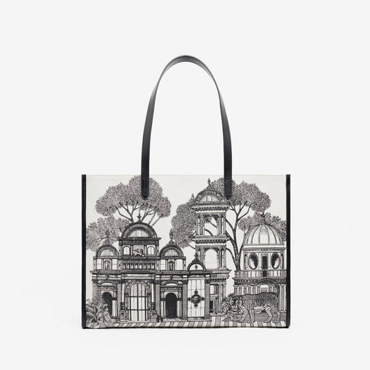 Bolso Shopping - Mirage - Blanco y Negro