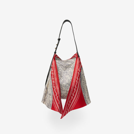Scarf Bag S - Mappemonde - Red