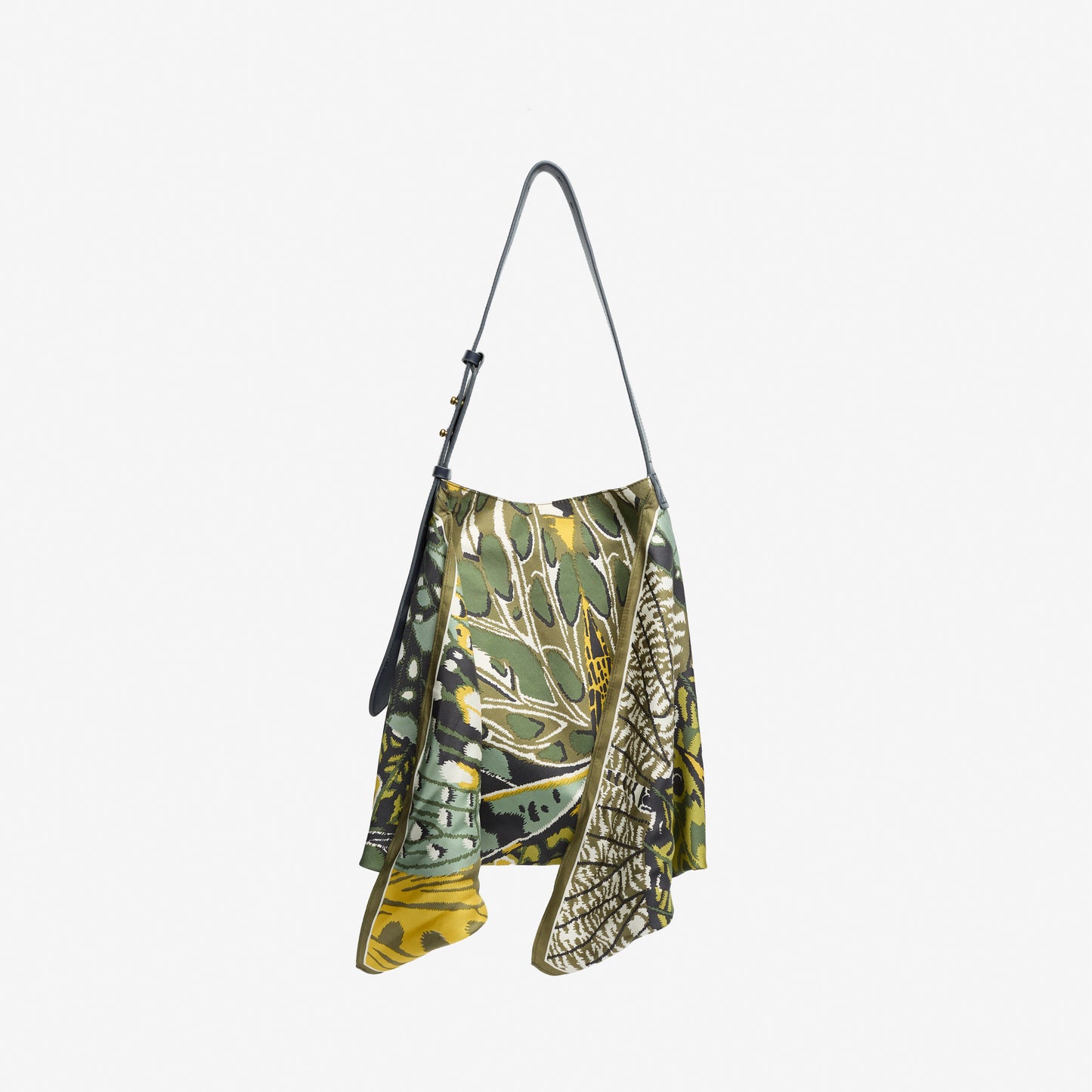 Schal Tasche - Papillons - Grün