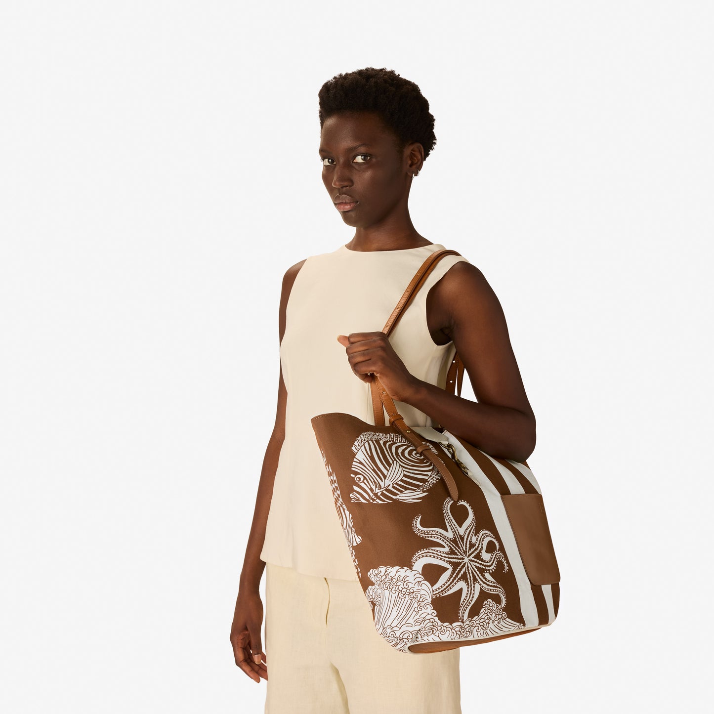Borsa Soft Shopping - Poseidon - Marrone