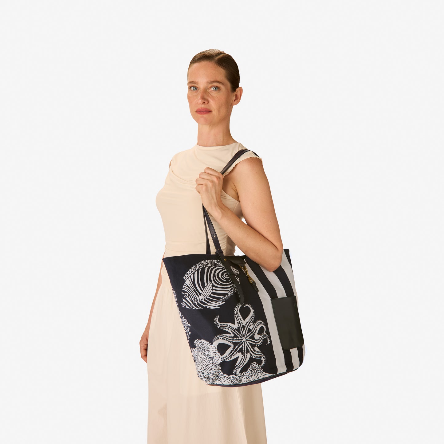 Borsa Soft Shopping - Poseidon - Blu Scuro