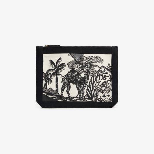 Pouch Strap - Dromadaire et Poulpe - Black And White