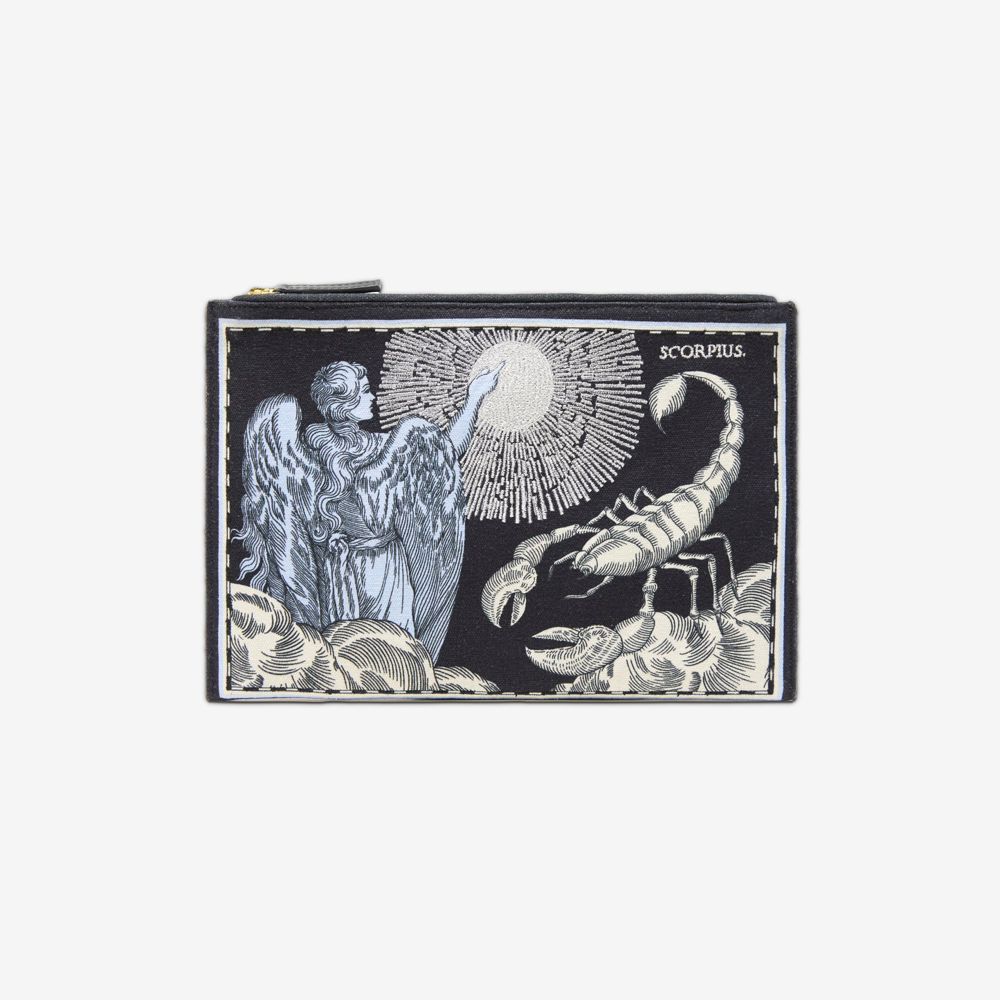 Astuccio ricamato - Astro Scorpius - Blu