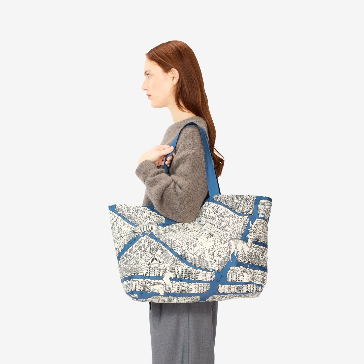 Maxi Shopper Tasche - Turgot - Blau