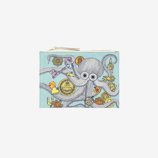 Beutel  - Octopus - Türkisblau