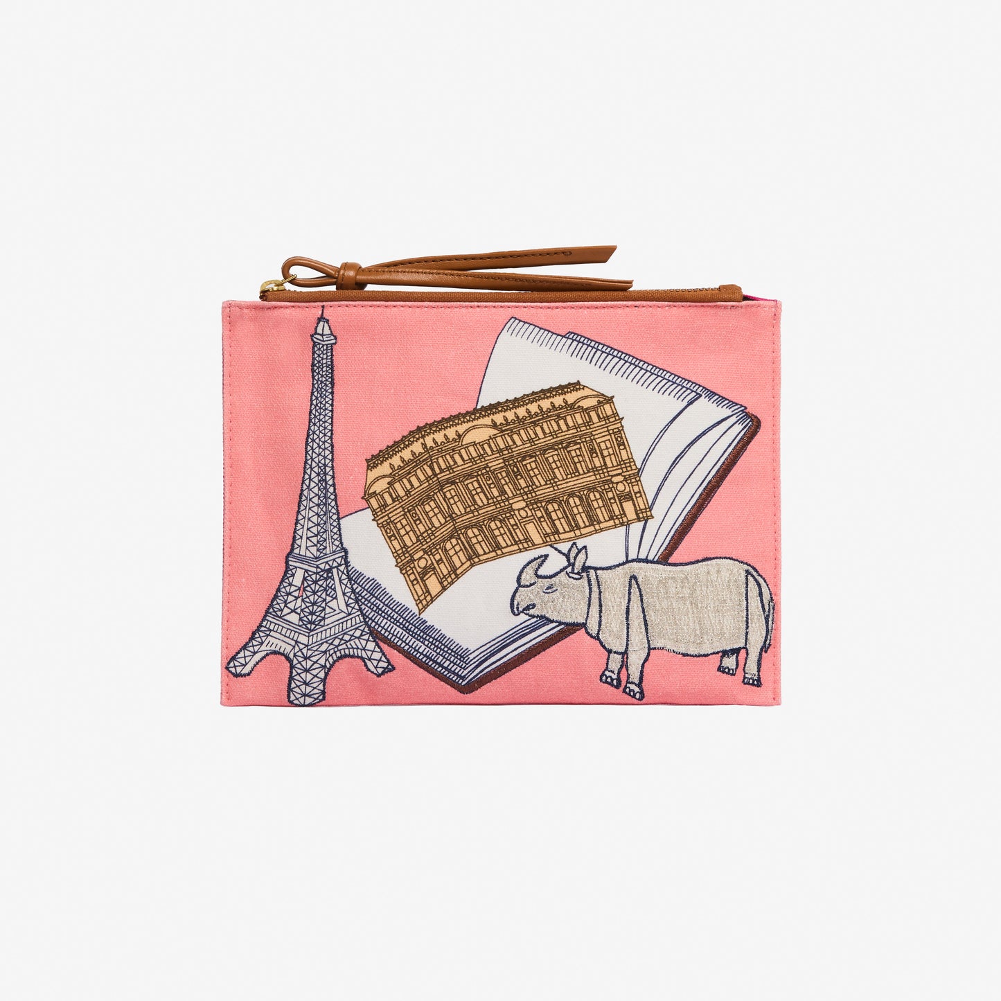 Astuccio ricamato - Paris Premier - Rosa