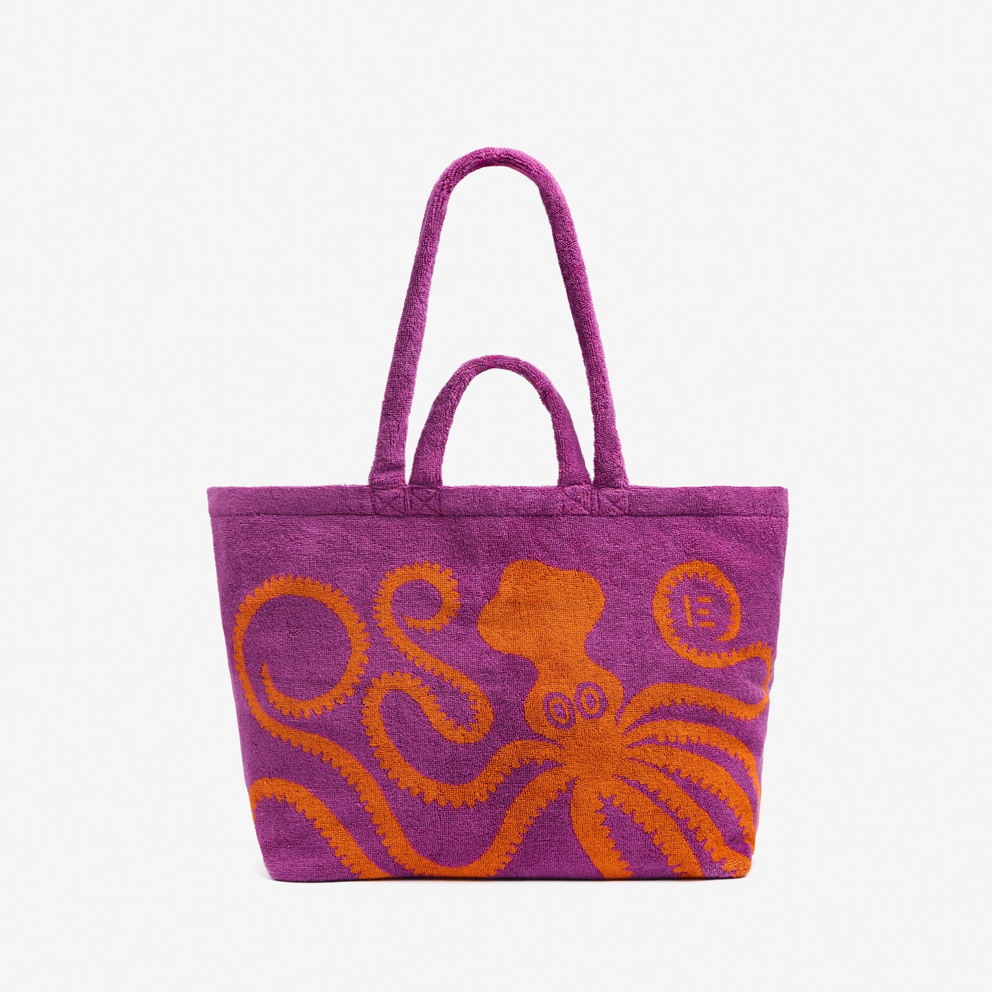 Terry Maxi Shopper Bag - Octopus - Purple